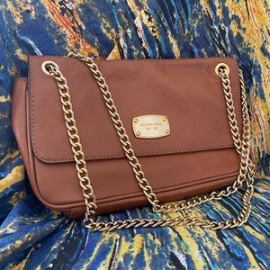 Michael Kors Jet Set Chain Leather Bag, Brown